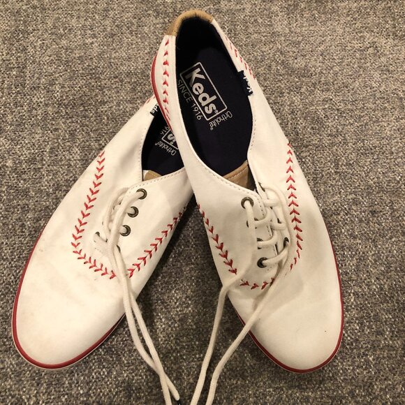 Keds Shoes - Women's Baseball Theme Keds Sneakers, Size 8